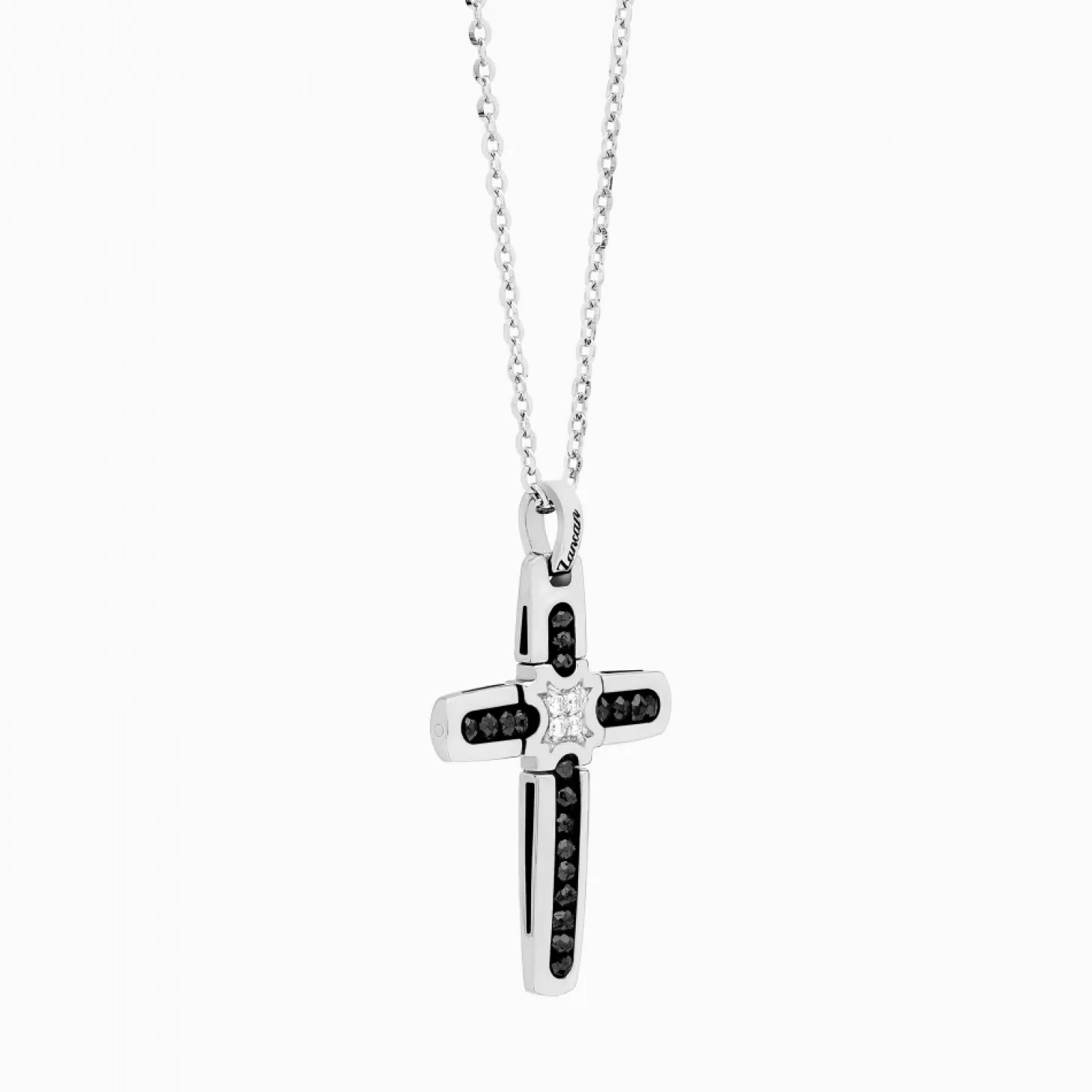 Zancan Gioielli Collanazancan In Oro Bianco Con Croce E Diamanti .> Collane