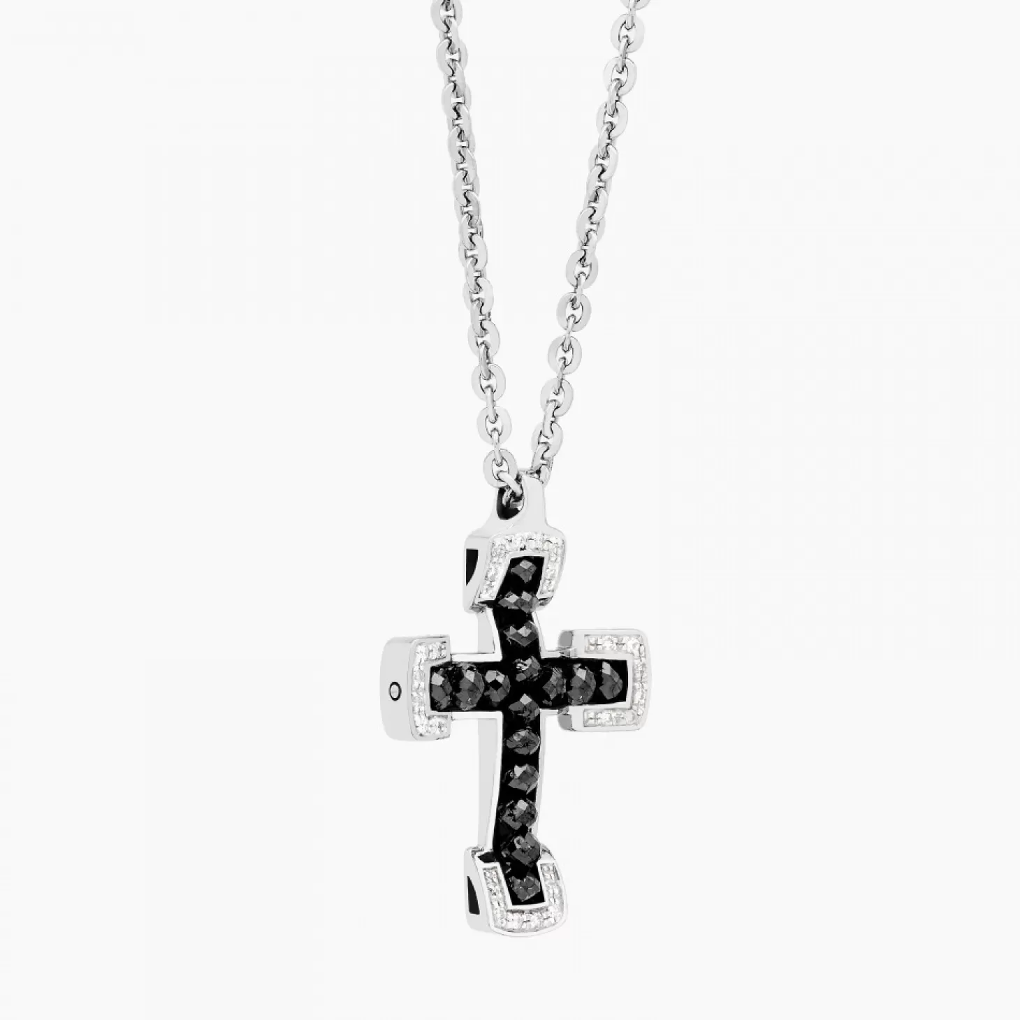Zancan Gioielli Collanazancan In Oro Bianco Con Croce E Diamanti .> Collane