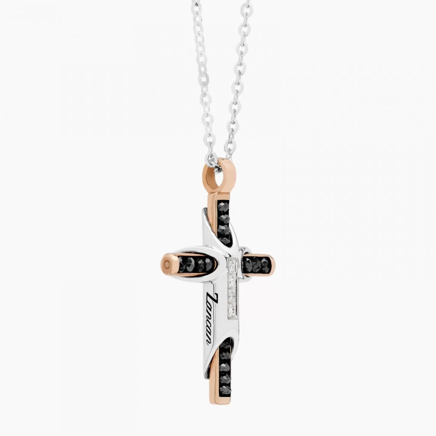Zancan Gioielli Collanazancan In Oro Bianco Con Croce E Diamanti .> Collane