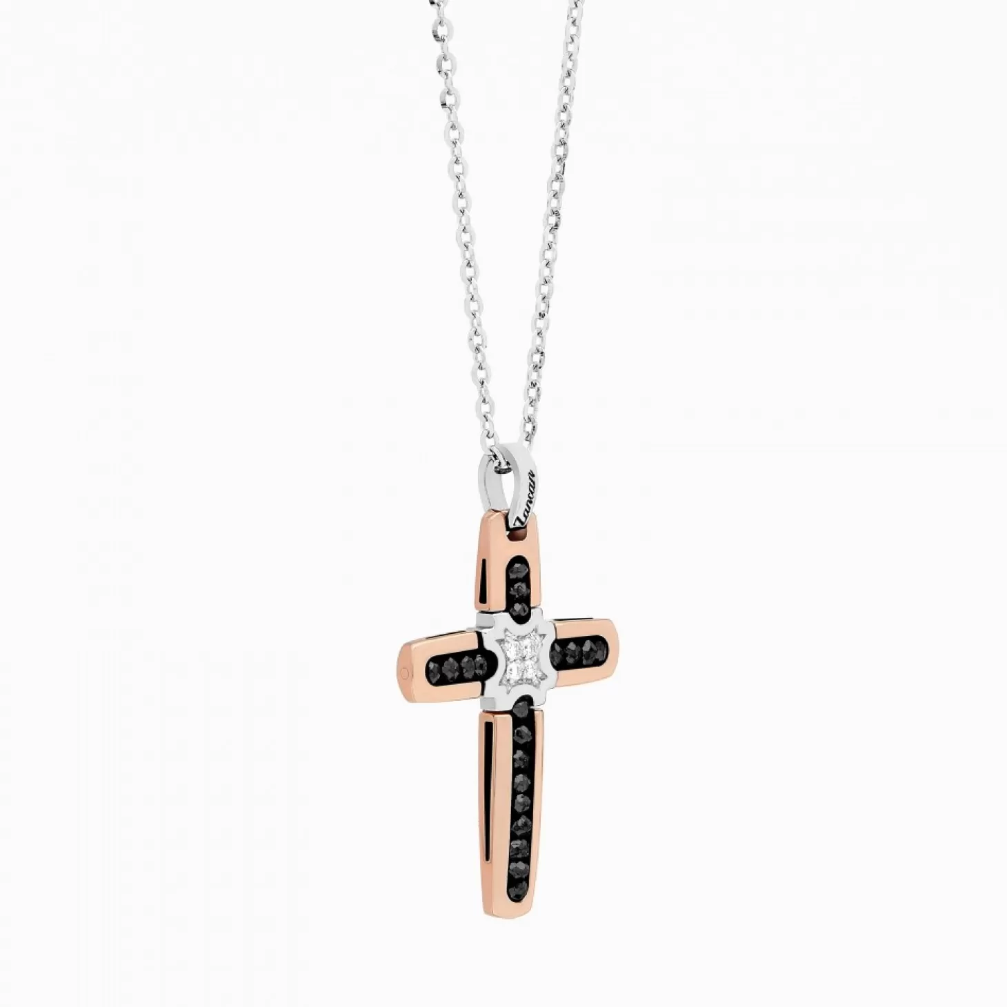 Zancan Gioielli Collanazancan In Oro Bianco Con Croce E Diamanti .> Collane