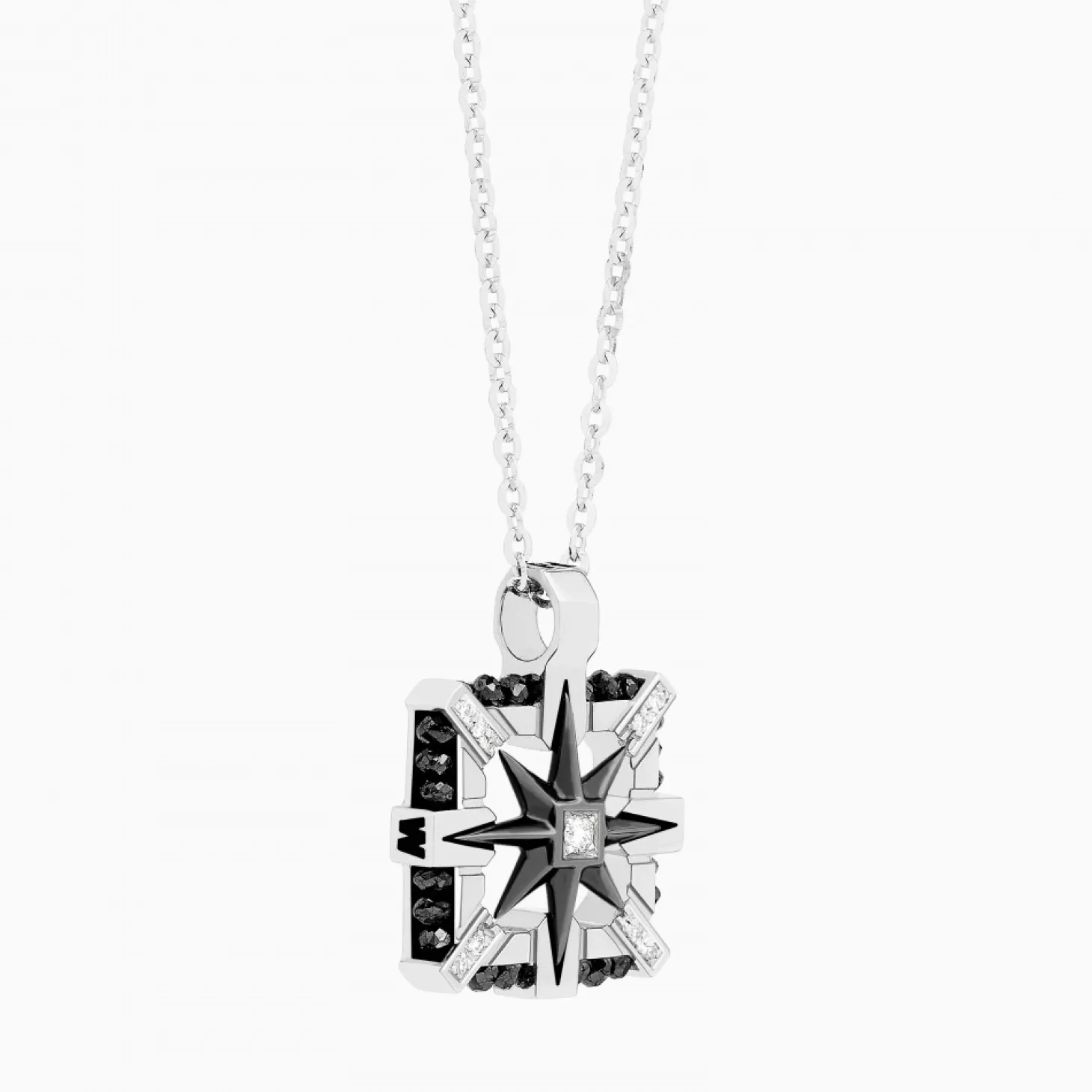 Zancan Gioielli Collanazancan In Oro Bianco Con Iconica Rosa Dei Venti .> Collane
