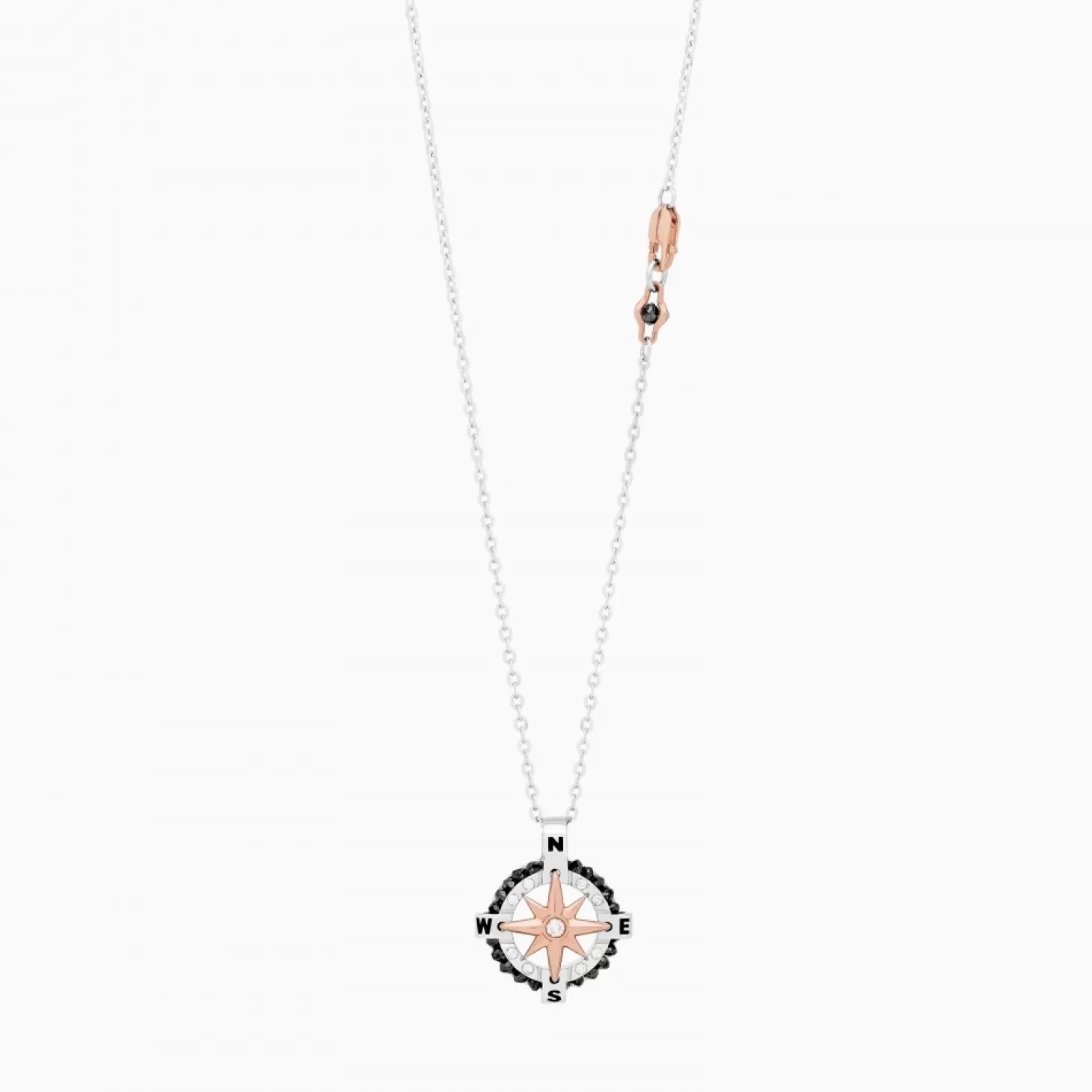 Zancan Gioielli Collanazancan In Oro Bianco Con Iconica Rosa Dei Venti .> Collane