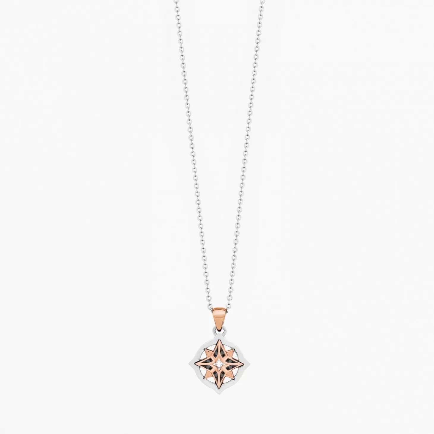 Zancan Gioielli Collanazancan In Oro Con Pendente Rosa Dei Venti E Diamanti.> Collane