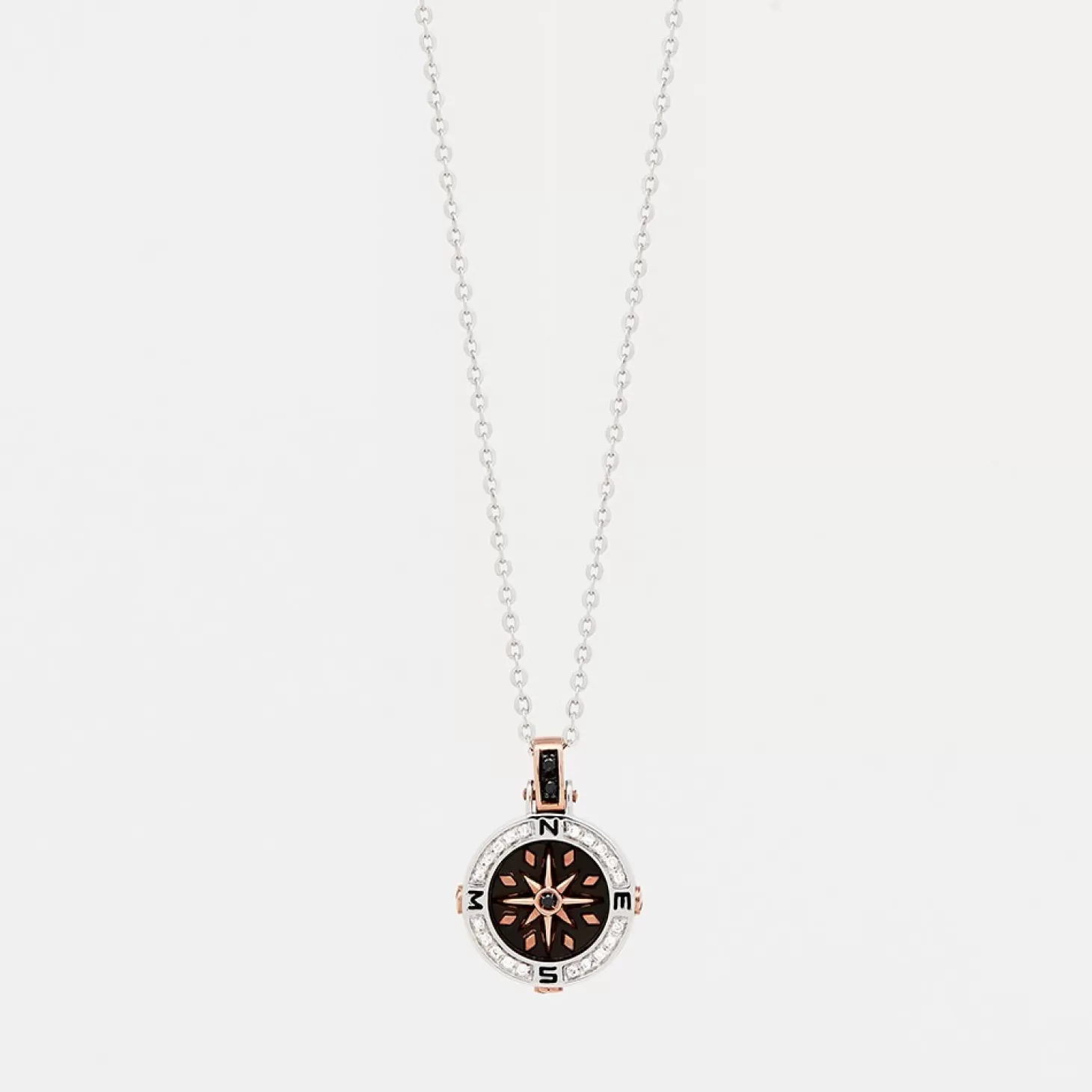Zancan Gioielli Collanazancan In Oro Con Pendente Rosa Dei Venti E Diamanti.> Collane