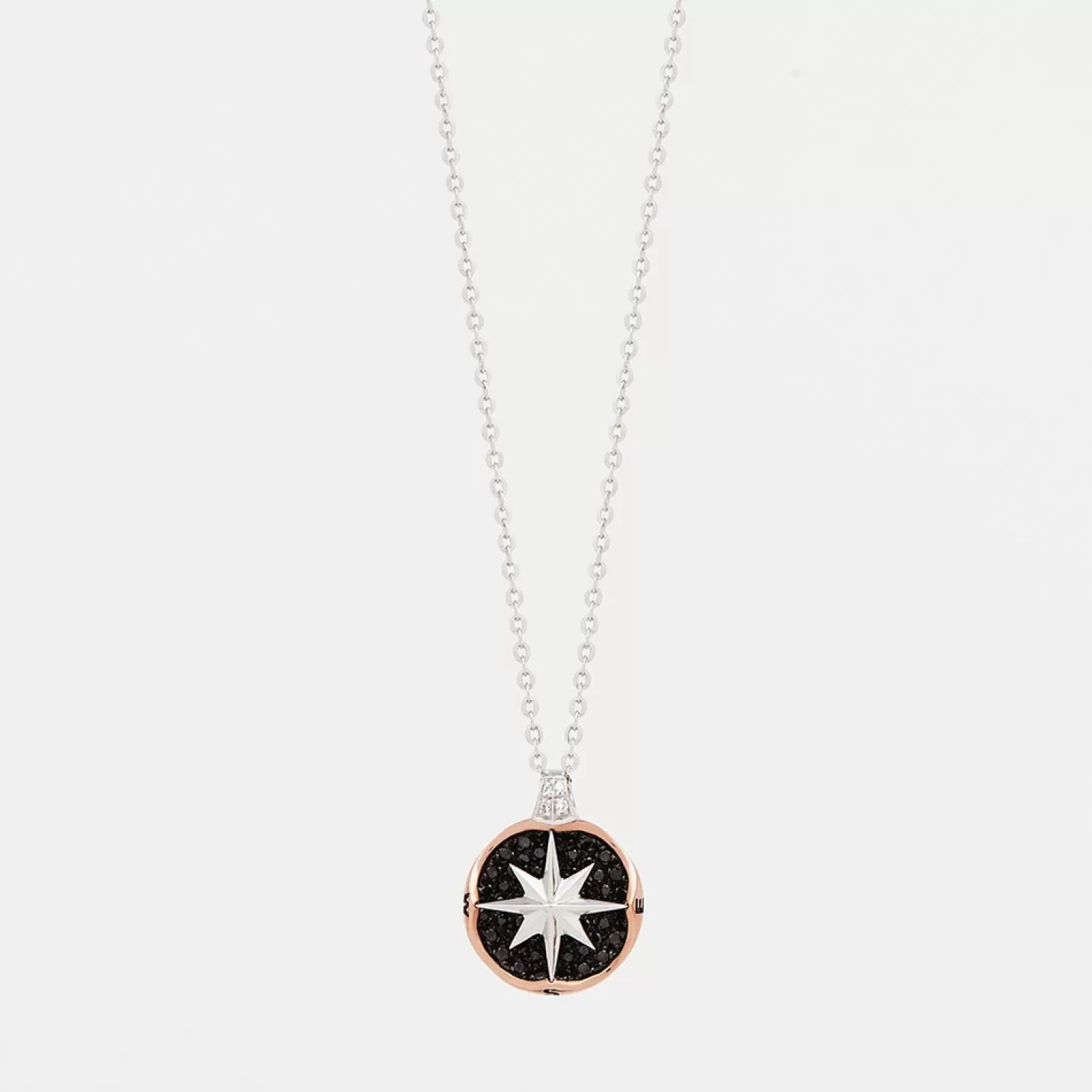 Zancan Gioielli Collanazancan In Oro Con Pendente Rosa Dei Venti E Diamanti.> Collane