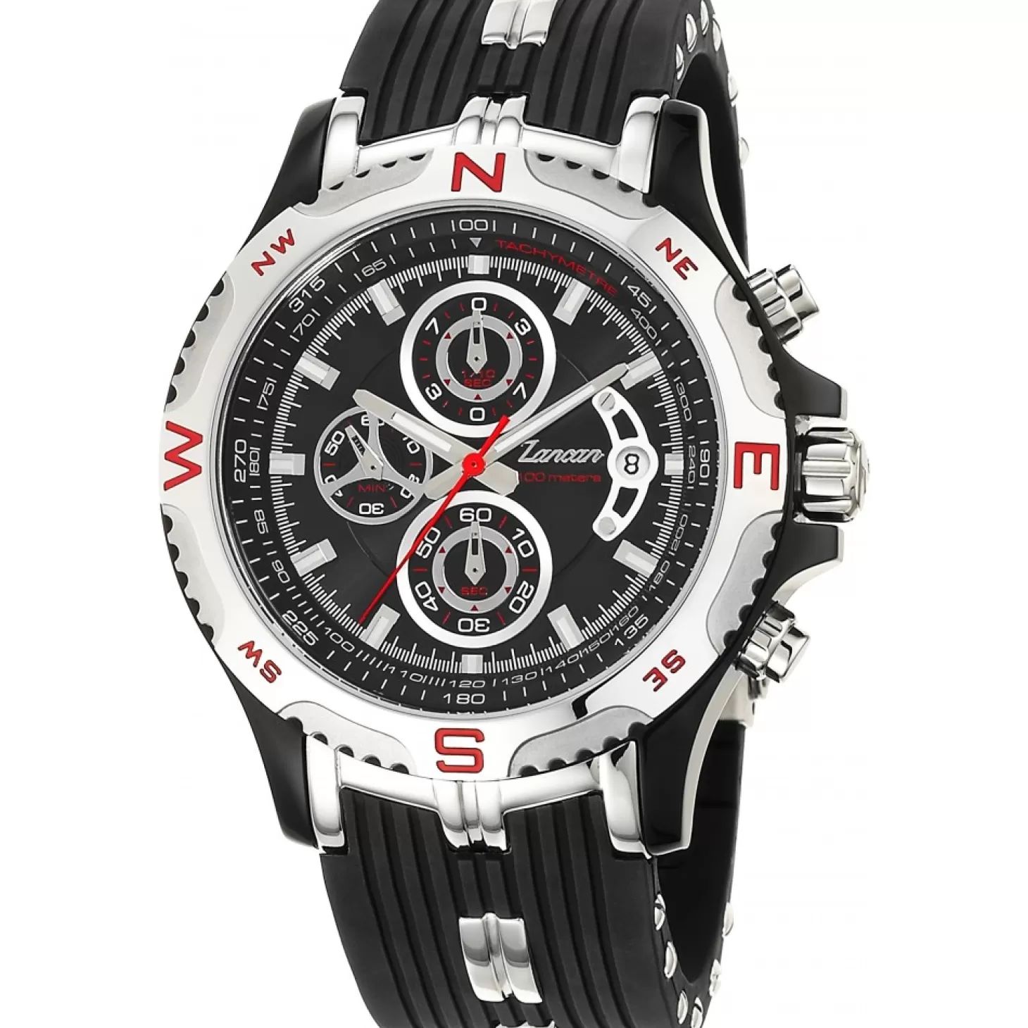 Zancan Gioielli Cronografo Zancan Con Datario E Cinturino In Silicone.> Orologi