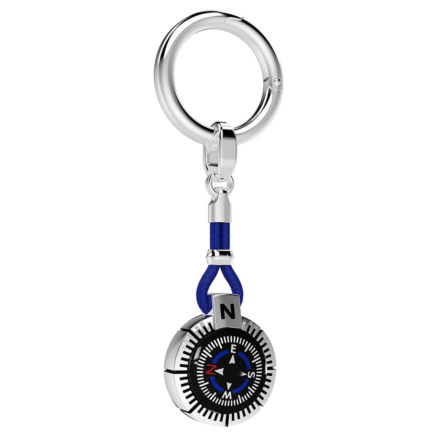 Zancan Gioielli Portachiavi Zancan In Argento Con Bussola Nera.> Accessori
